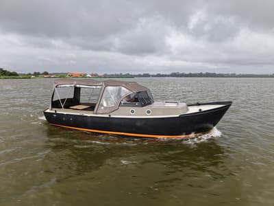 Matez 8.20 OK Cabrio 2013 – Stalen werkboot met doorvaarthoogte