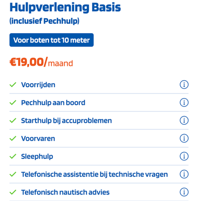 Hulpverlening Basis (inclusief Pechhulp)