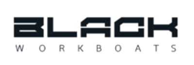 Black work boats logo