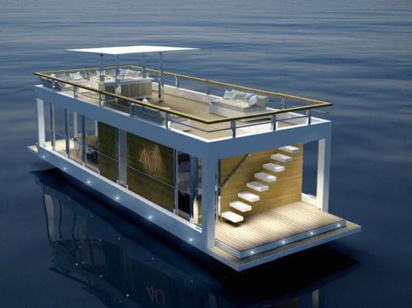Houseboat The Yacht House 40 2026 – Stalen nieuwbouw woonboot