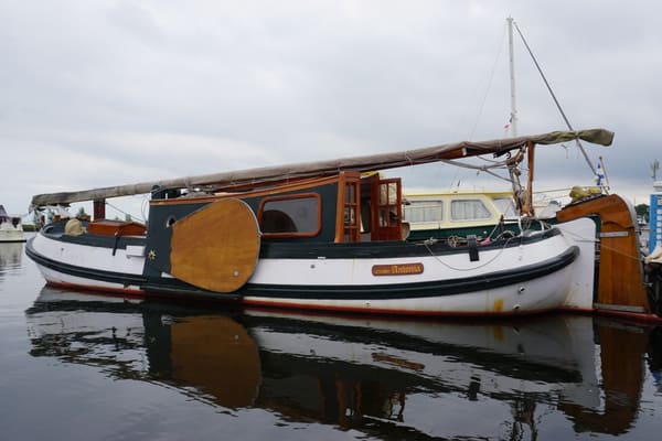 Tjalk Motortjalk 1920 – authentiek interieur, projectschip