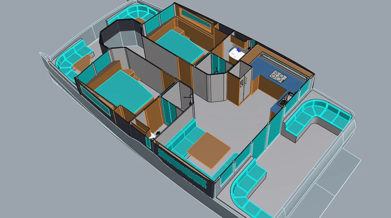 Maison Marine Smart 40 Houseboat foto 9