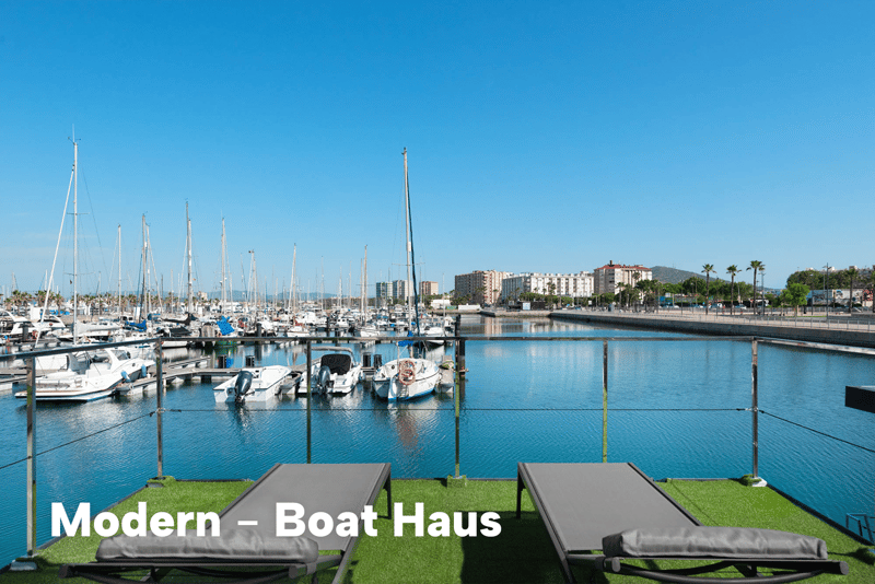 Boat Haus Mediterranean 8X4 MODERN Houseboat foto 12