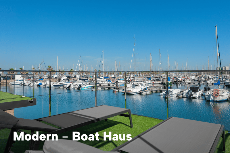Boat Haus Mediterranean 8X4 MODERN Houseboat foto 11