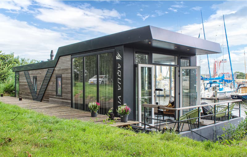 Aquavive Houseboat 1500 Met Vaste Overneembare Ligplaats In Warns foto 1