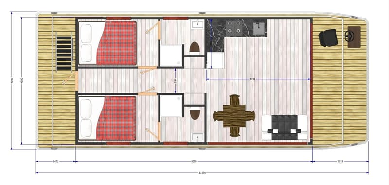Project Nordic Season Houseboat NS 40-43 Special Project 1-2-3 foto 20