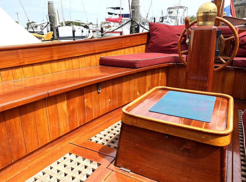 Scherpel Kajuitsloep Teak/ Mahonie foto 12