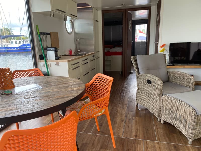 La Mare Houseboat Met Ligplaats Warns Model DFS Aluminium foto 12