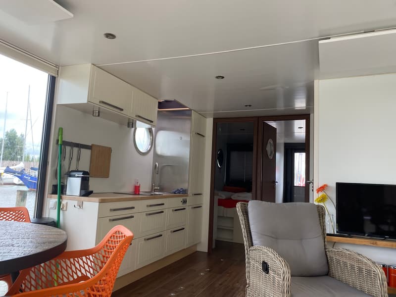 La Mare Houseboat Met Ligplaats Warns Model DFS Aluminium foto 10
