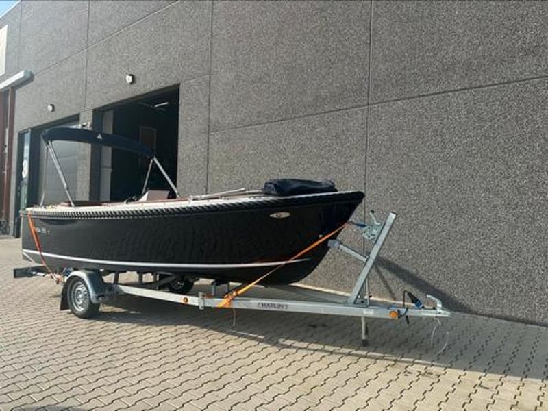 Sloep maxima 550 blauw met trailer foto 2