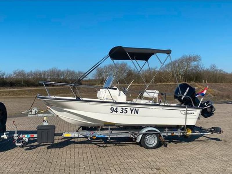 Boston Whaler 150 Montauk met trailer foto 2