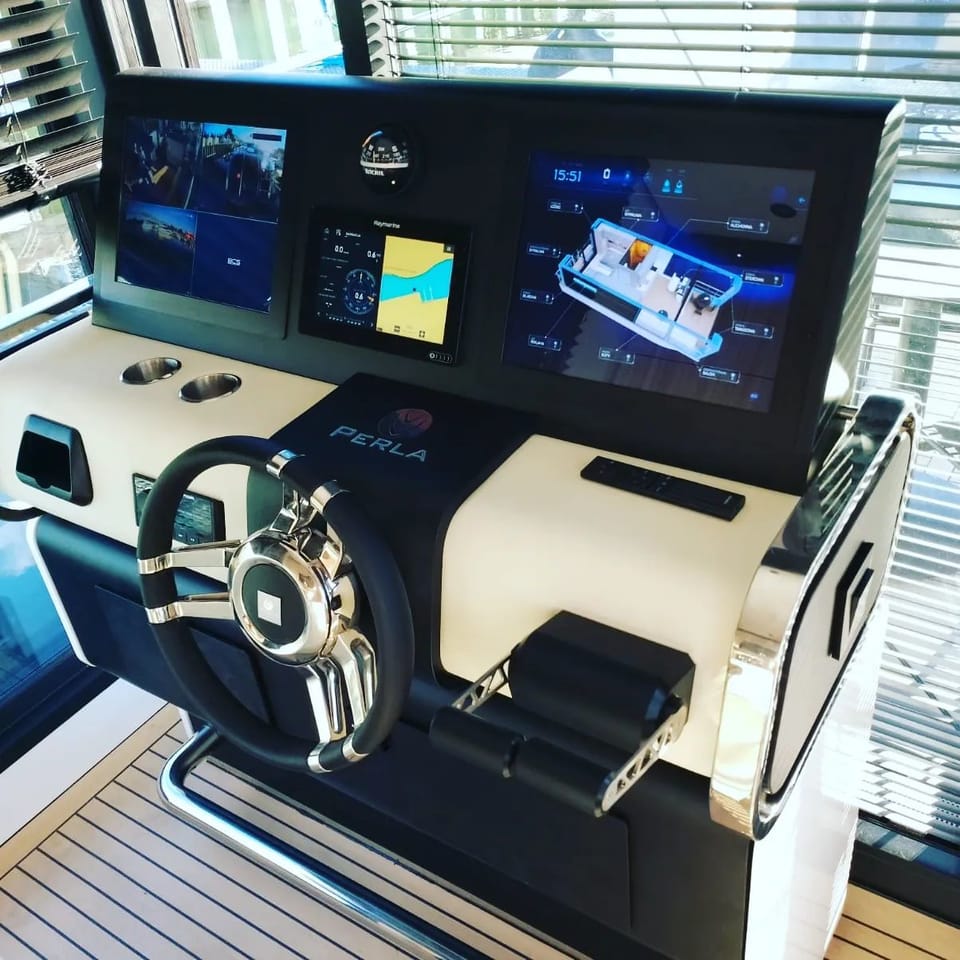 Perla E-vision 42 2025 – Aluminium elektrische houseboat - Foto 17