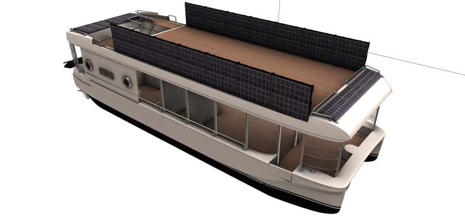 Hausbootgeist INDIE 2025 – 14,8m duurzame woonboot met zonne-energie - Foto 5