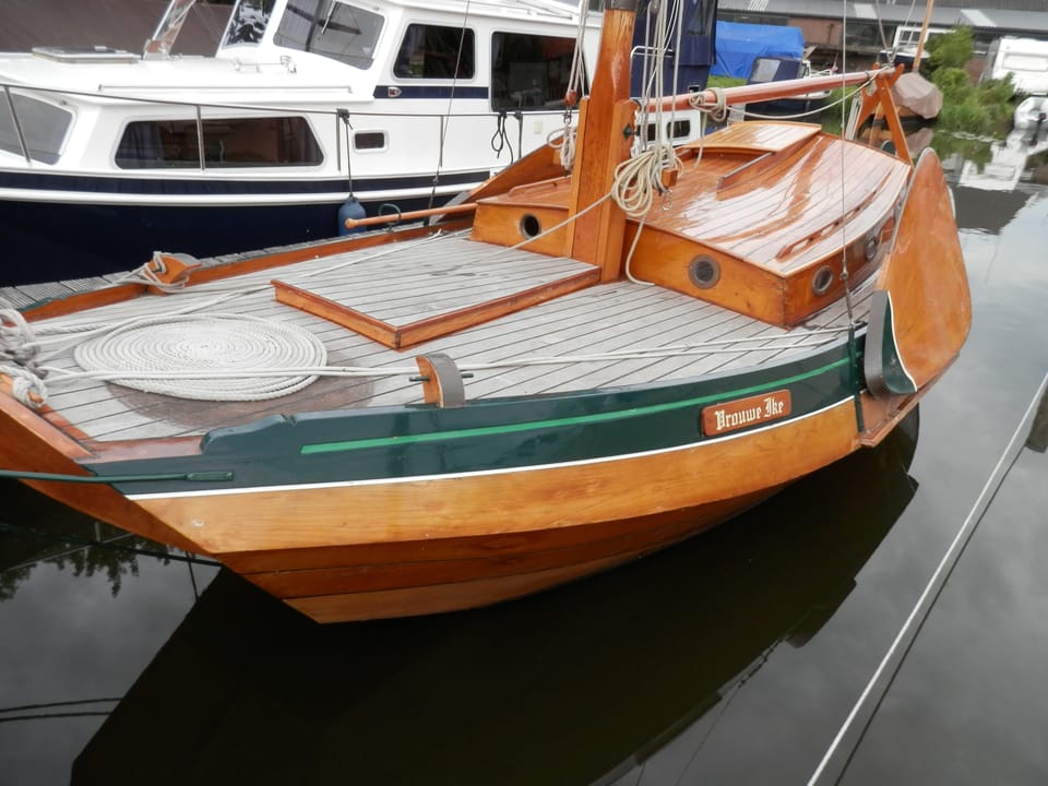 Van Der Meulen Kajuitzeilschouw 800 1978 – Eikenhouten schouw - Foto 2