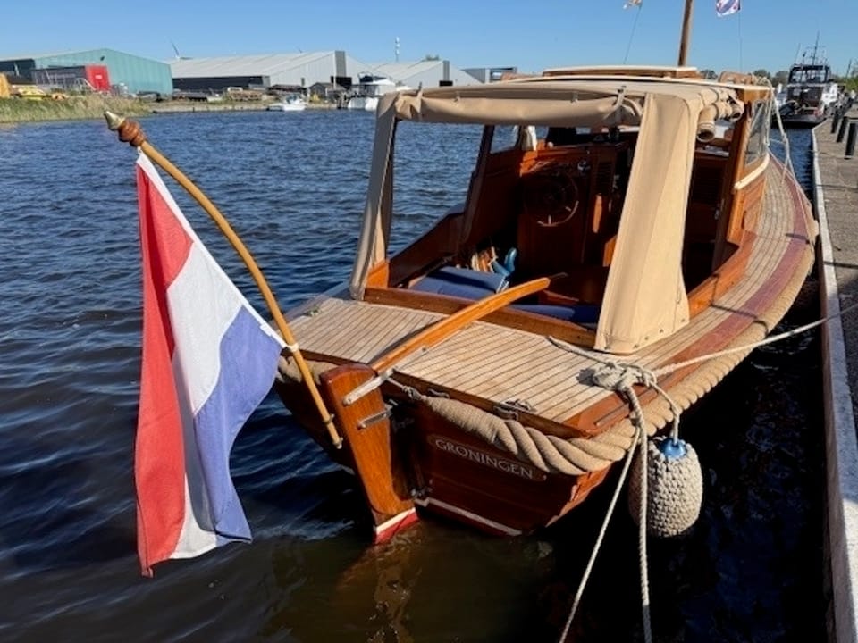 De Jong Motorvlet 1971 – Teakhouten sloep met boothuis - Foto 2