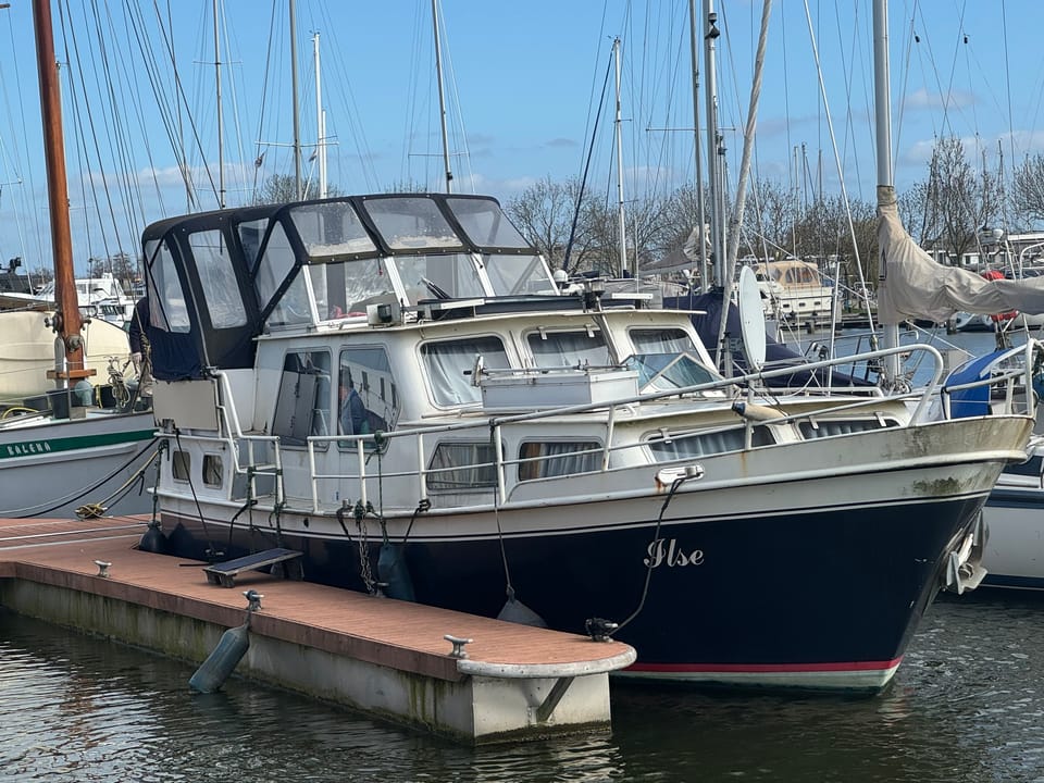 Blauwe Hand Kruiser 11.00 1982 – Ruime stalen kajuitmotorboot - Foto 1