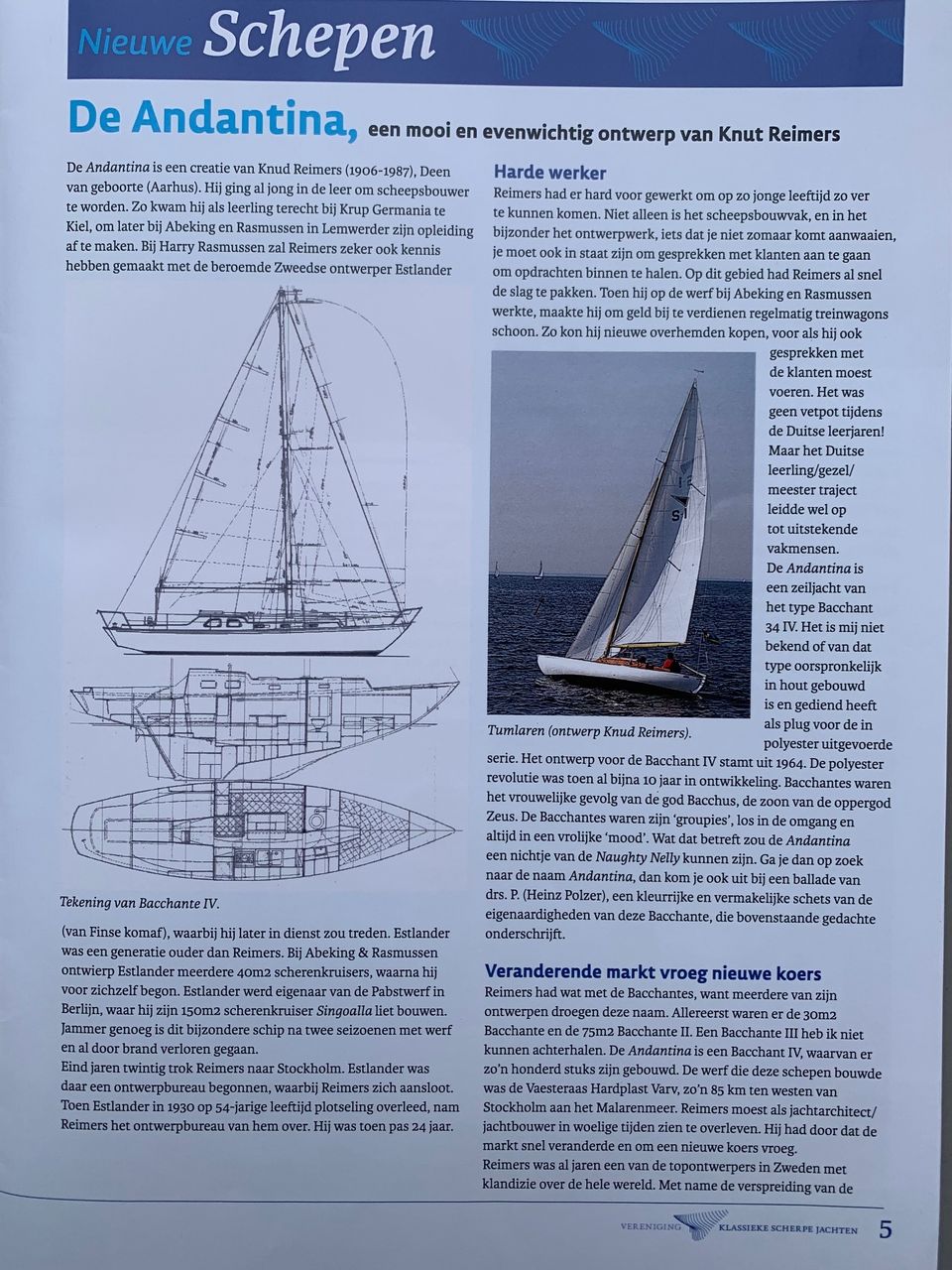 Classic Sailing Yacht/Bacchant IV (Zweden) S-spant - Foto 31