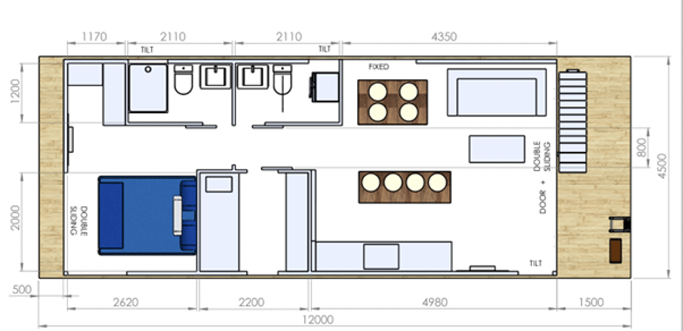 Boat Haus Mediterranean 12X4,5 ROYAL Houseboat - Foto 17