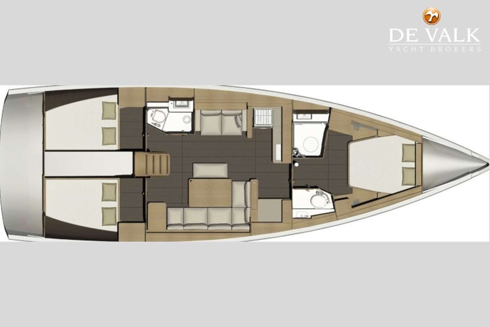 Dufour 460 Grand Large 2019 – driekamer-indeling - Foto 38