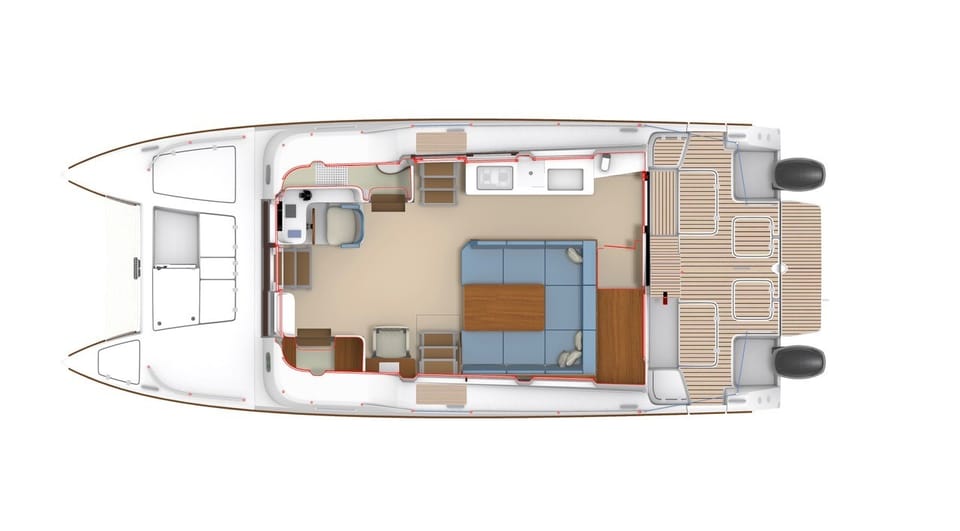 Bader BB37 Motorcatamaran – Loft op het water - Foto 4