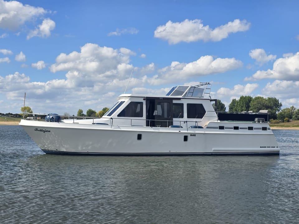 Marhen Kruiser 15.00 AK Cabrio 2004 – Ruim woonschip met mahonie afwerking - Foto 39