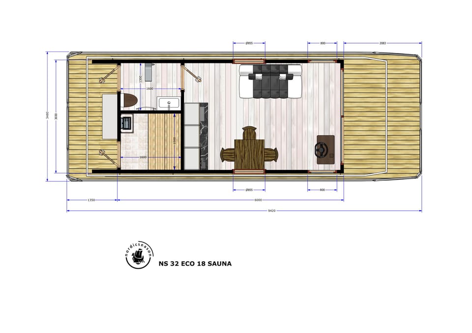 Nordic Season NS 32 Eco 2026 – Fins duurzaam wonen op water - Foto 14