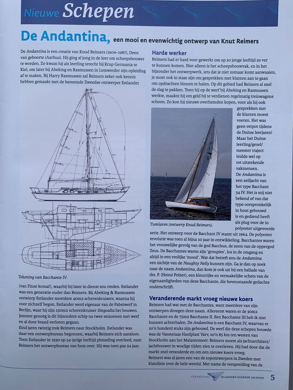 Classic Sailing Yacht Bacchant IV 1967 – S-Spant polyester - Foto 31