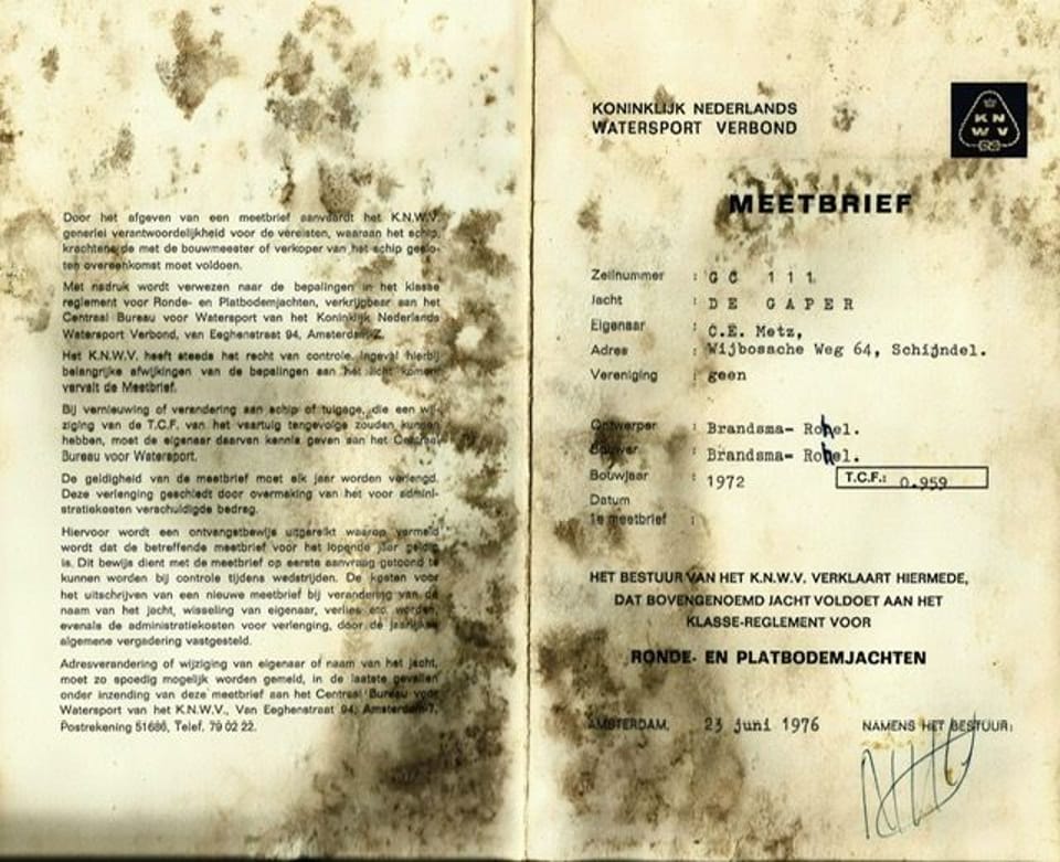 Brandsma Zeeschouw 1972 – authentieke platbodem met zeiltuig - Foto 72