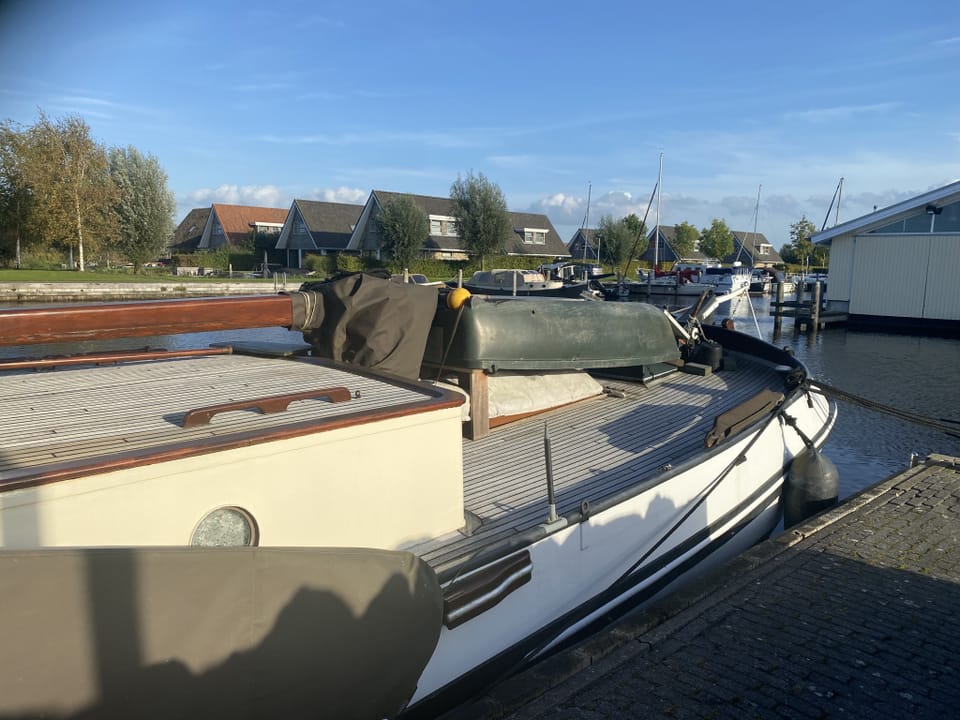Tjalk Motortjalk 1904 – Barkmeijer met mahonie interieur - Foto 17