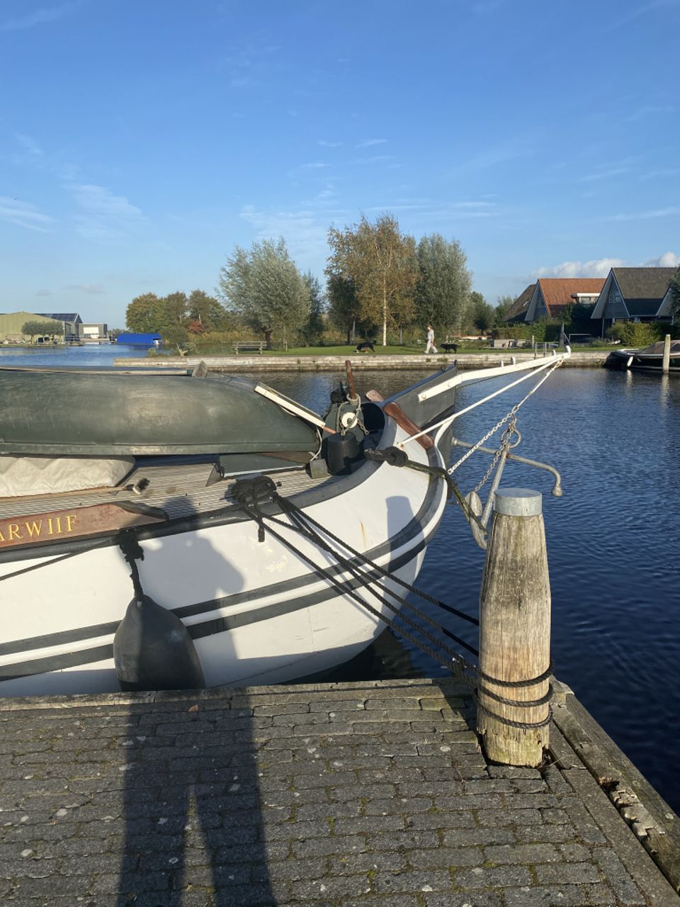 Tjalk Motortjalk 1904 – Barkmeijer met mahonie interieur - Foto 19