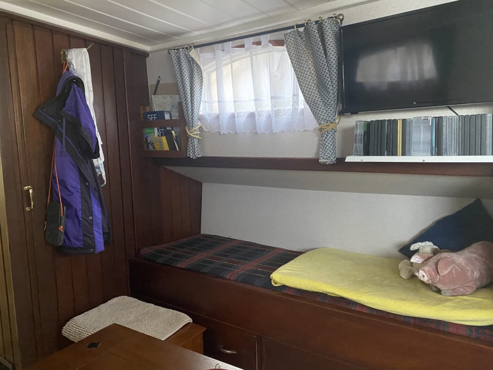 Tjalk Motortjalk 1904 – Barkmeijer met mahonie interieur - Foto 52