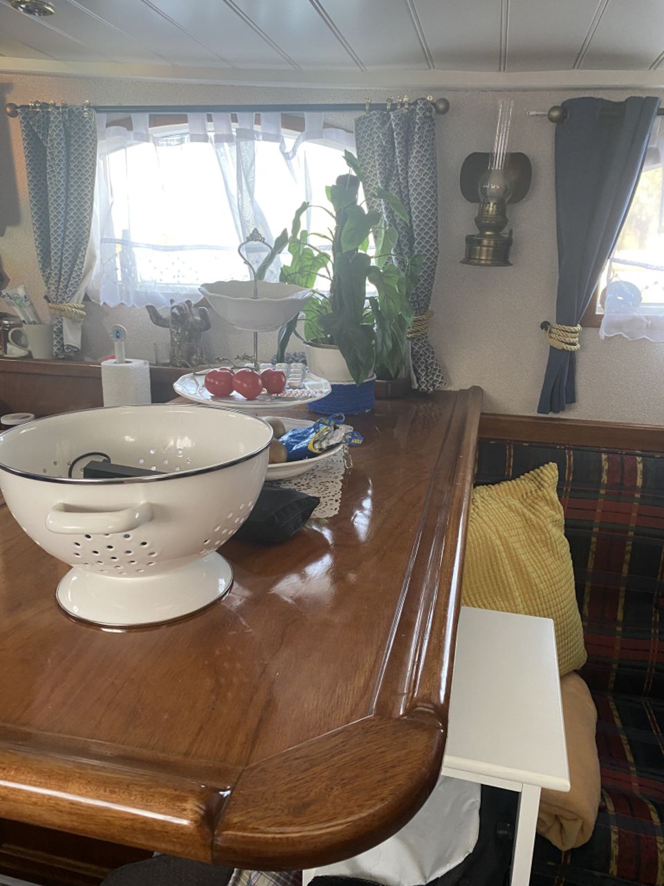 Tjalk Motortjalk 1904 – Barkmeijer met mahonie interieur - Foto 55