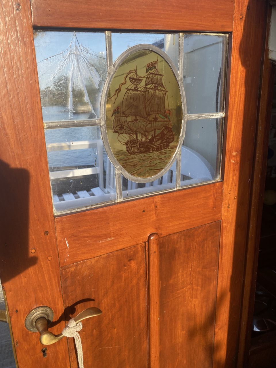 Tjalk Motortjalk 1904 – Barkmeijer met mahonie interieur - Foto 63