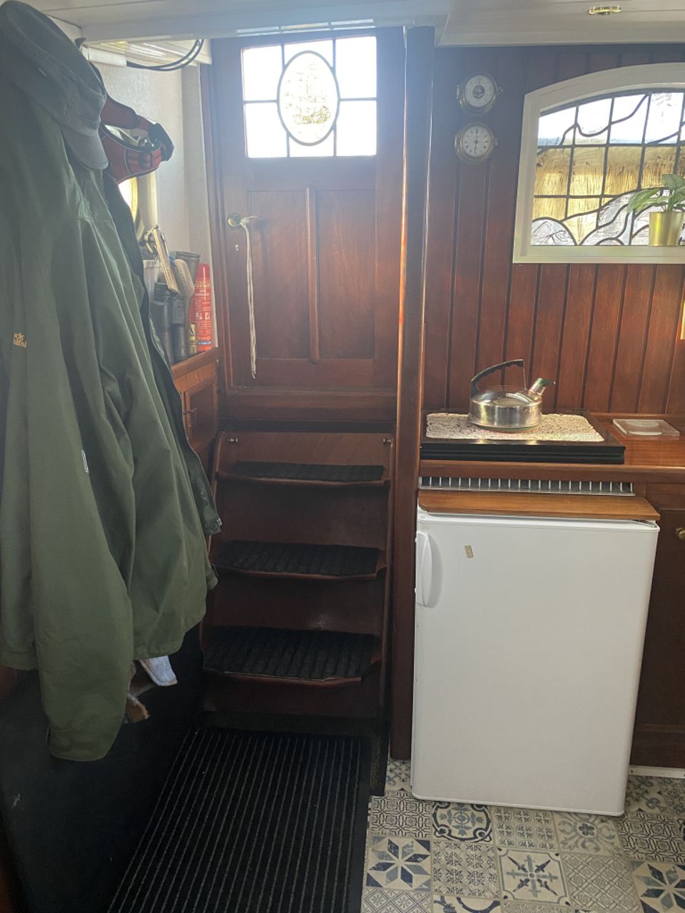 Tjalk Motortjalk 1904 – Barkmeijer met mahonie interieur - Foto 67