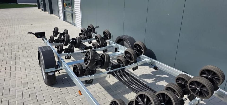KT1800 XL Multiroller LED Kicktrailer Boottrailer voor tot 7 meter, Geremd - Foto 8