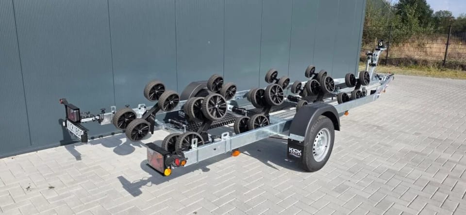 KT1800 XL Multiroller LED Kicktrailer Boottrailer voor tot 7 meter, Geremd - Foto 9