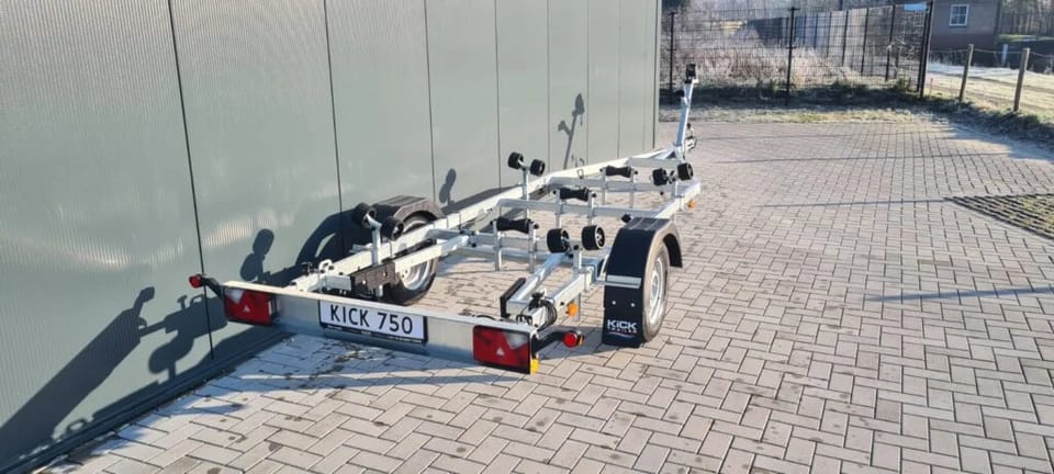 KT750 XL V Bun Kicktrailer voor boten 5-6.2M | 100 km/u Duitsland, ongeremd - Foto 13