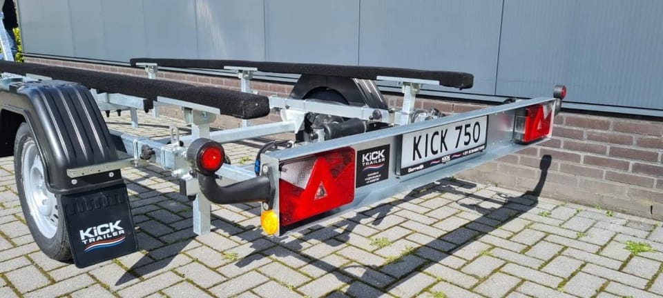 KT750p Platbodem trailer (750kg), Ongeremd - Foto 7