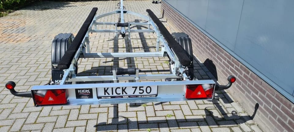 KT750p Platbodem trailer (750kg), Ongeremd - Foto 13
