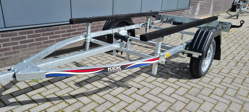 KT500p Kick Trailer ongeremde Platbodem Trailer 4.3m - Foto 6