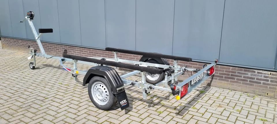 KT500p Kick Trailer ongeremde Platbodem Trailer 4.3m - Foto 8