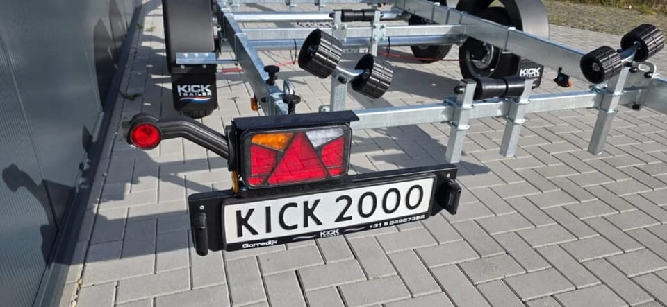 KT2000 Basis LED Boottrailer met Nederlands Kenteken, Geremd - Foto 9