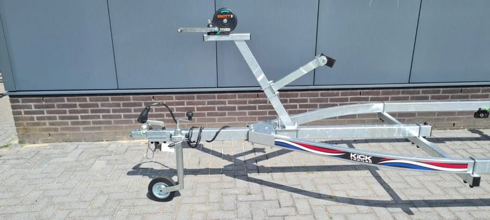 KT750XL Kick Boottrailer voor boten 5.20-6.30m - 750KG - 100Km/u Duitsland, Ongeremd - Foto 9