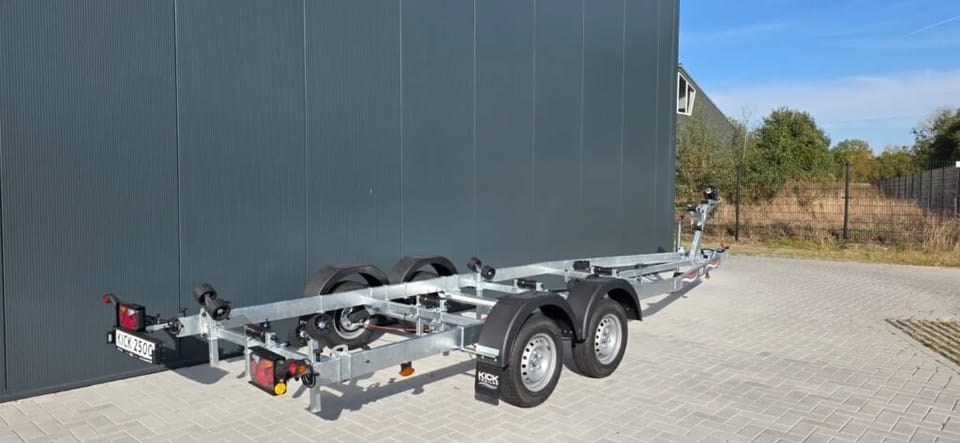 KT2500 Basis LED Kicktrailer, Geremde boottrailer voor boten tot 7m - Foto 13