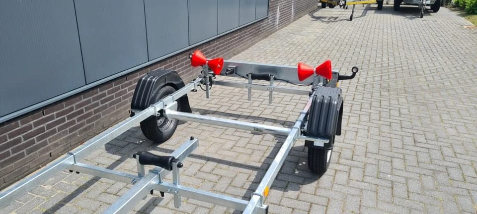 KT750r Kick trailer Rubberboottrailer - Ongeremd, 750 KG - Foto 8