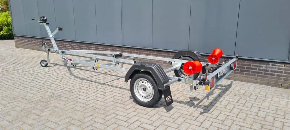 KT750r Kick trailer Rubberboottrailer - Ongeremd, 750 KG - Foto 10