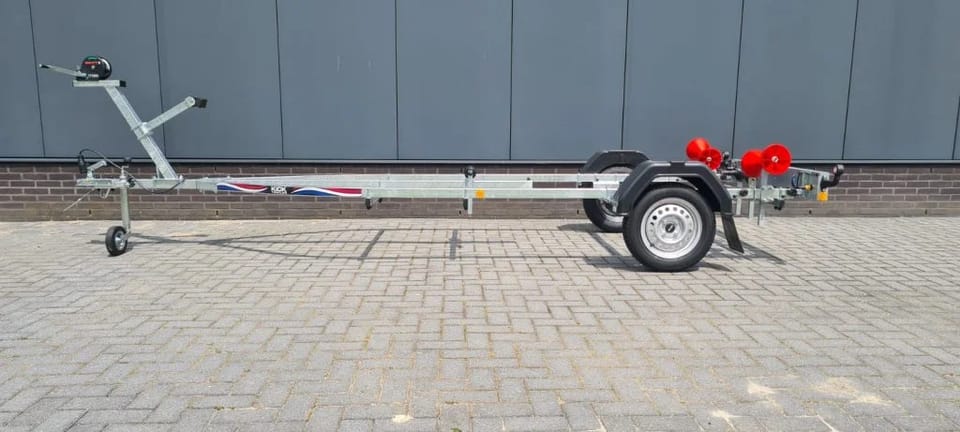 KT750r Kick trailer Rubberboottrailer - Ongeremd, 750 KG - Foto 11